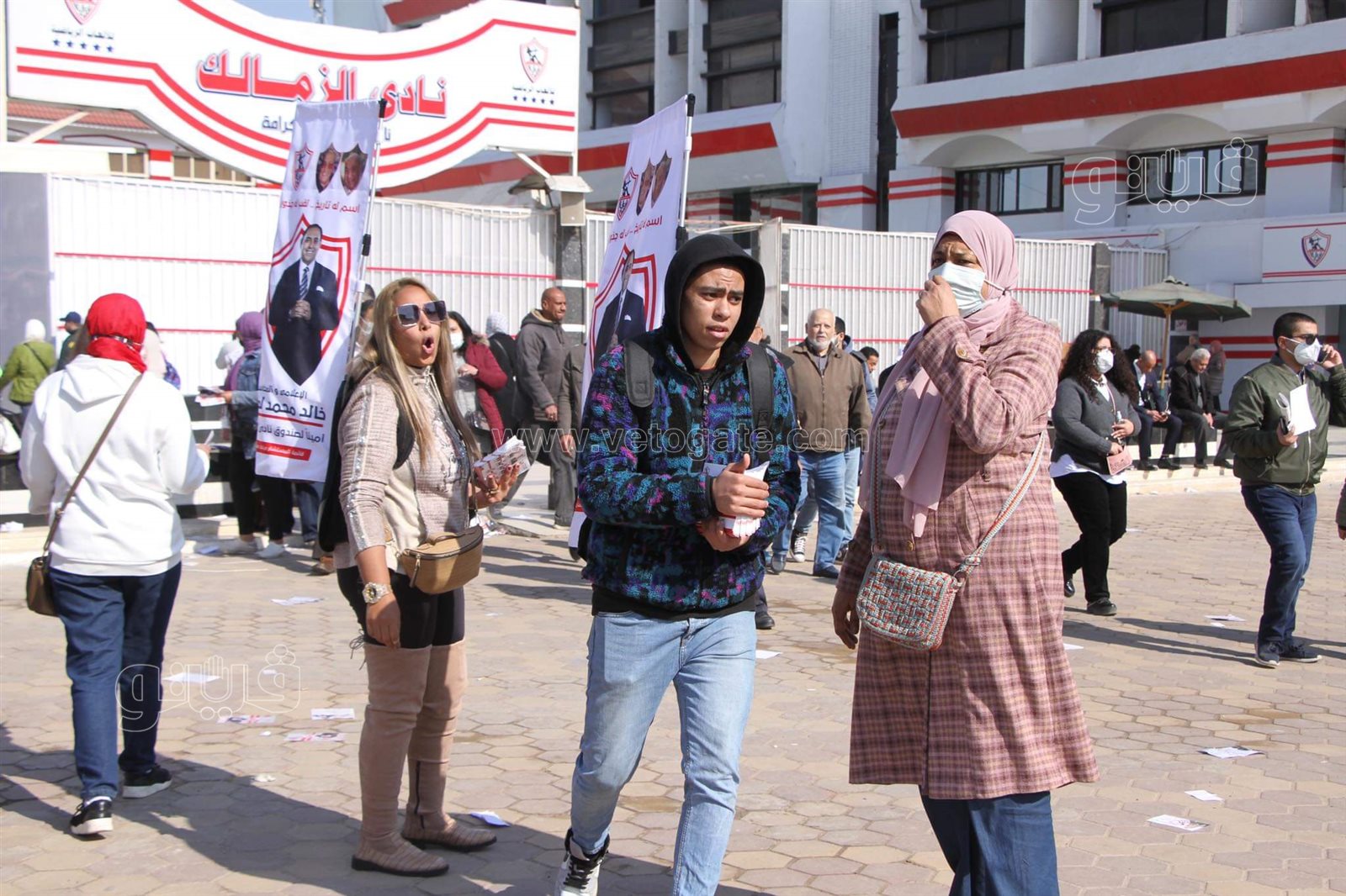 انتشار الدعاية الانتخابية داخل نادي الزمالك (7)