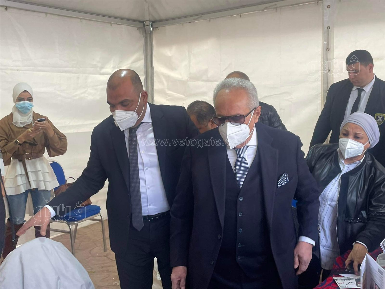 أبو شقة يصل مقار الاقتراع للإدلاء بصوته في انتخابات رئاسة الوفد (10)