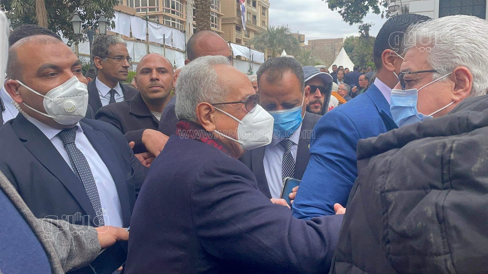 أبو شقة يصل مقار الاقتراع للإدلاء بصوته في انتخابات رئاسة الوفد (11)
