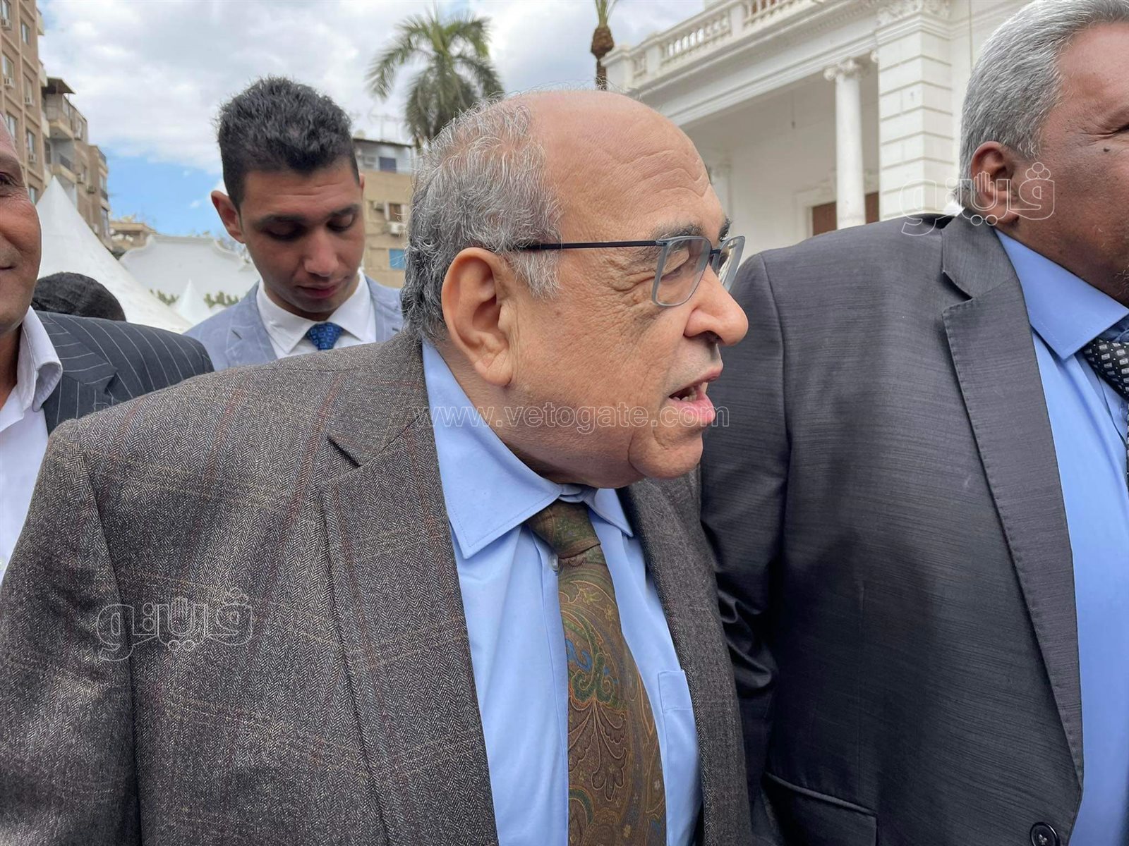 مصطفى الفقى يدلى بصوته فى انتخابات رئاسة حزب الوفد (2)