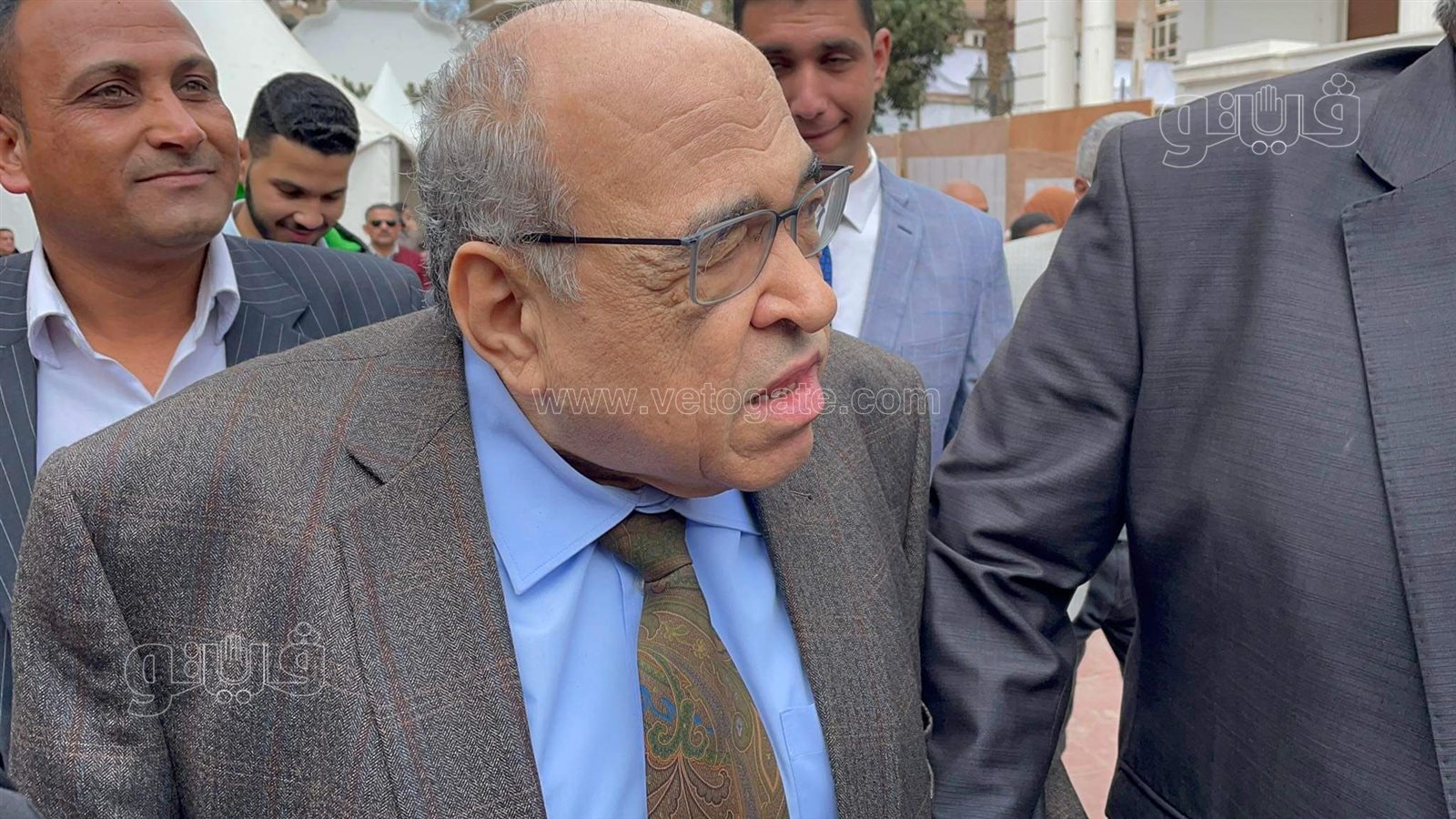 مصطفى الفقى يدلى بصوته فى انتخابات رئاسة حزب الوفد (5)