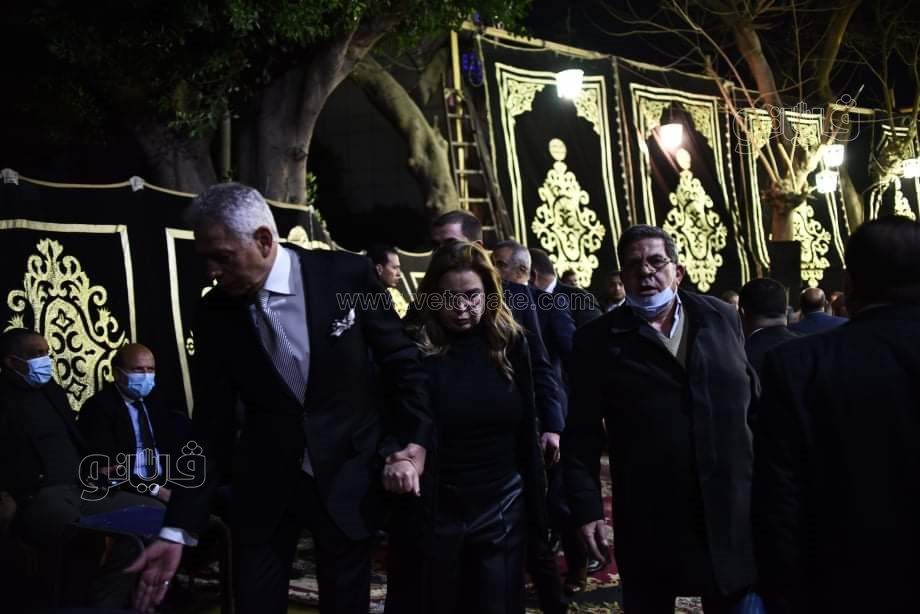 مرتضي منصور في عزاء رجائي عطية (24)