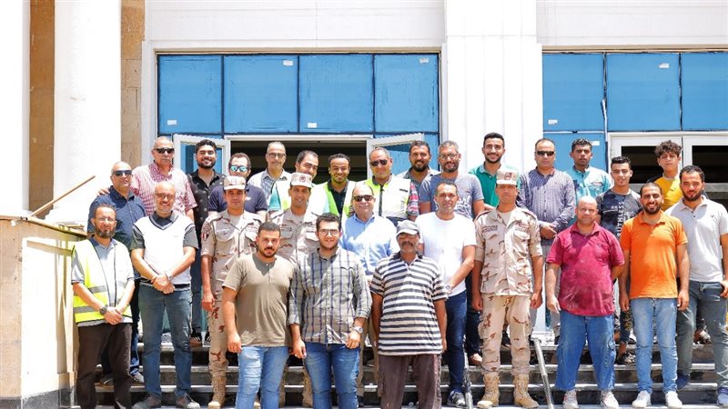 تفقد الانشاءات بجامعة