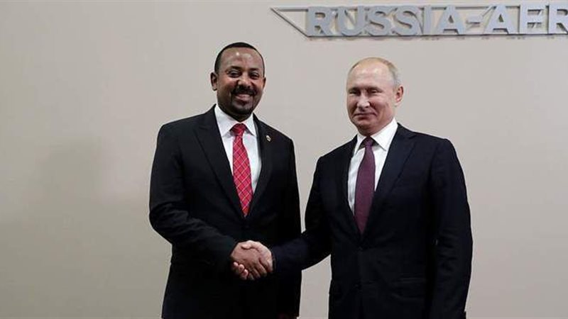  بوتين وآبي أحمد