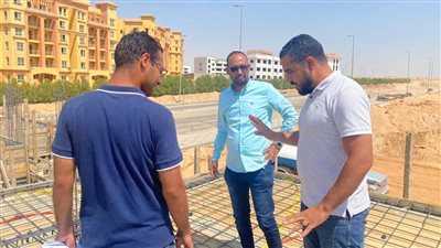 مسئولو جهاز أكتوبر الجديدة يتابعون أعمال تنفيذ وحدات سكن لكل المصريين