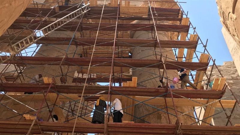 أعمال ترميم أعمدة