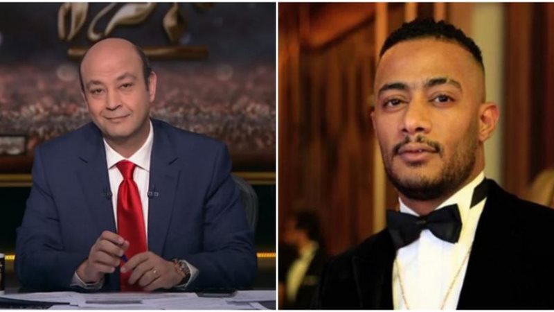 عمرو أديب ومحمد رمضان