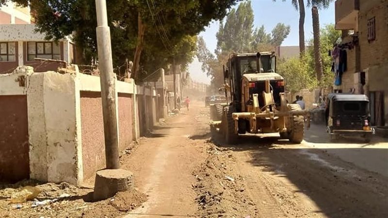 رفع كفاءة الطرق بأسيوط