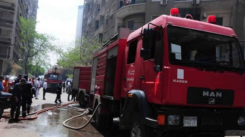 اخماد حريق كشك بالطالبية