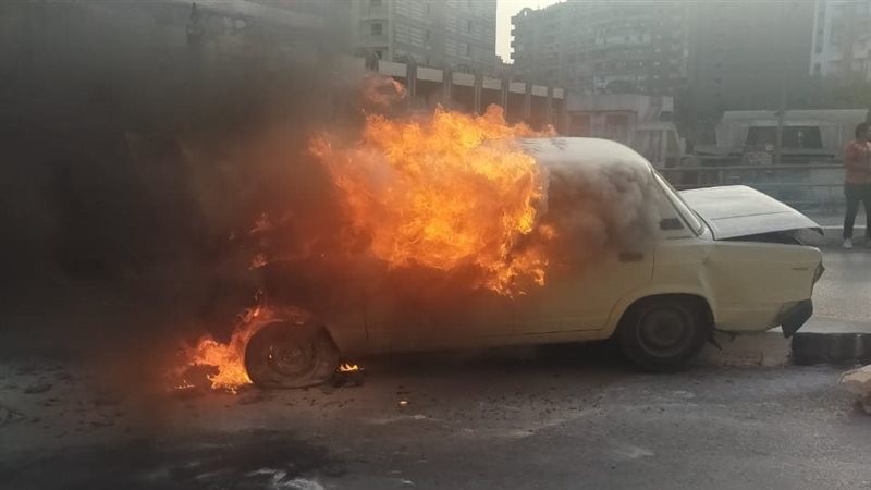  حريق سيارة 