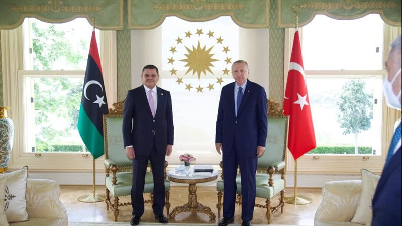 أردوغان يستقبل الدبيبة