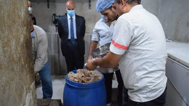 جانب من الاغذية المضبوطة