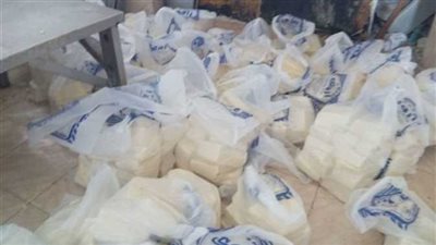التموين: ضبط 4.5 طن جبنة موتزاريلا فاسدة وإحالة الواقعة للنيابة