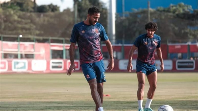 جانب من مران الأهلي