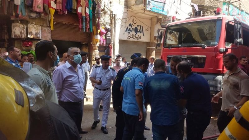 حريق سنتر بأسيوط