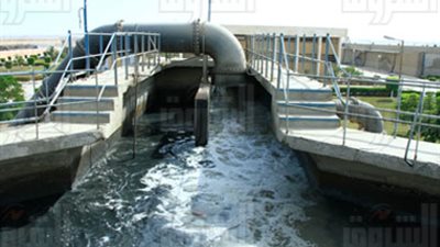 معدلات تنفيذ خط طرد مياه الصرف الصحي بأكتوبر الجديدة