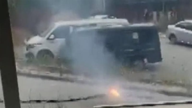 صورة من حادث الانفجار