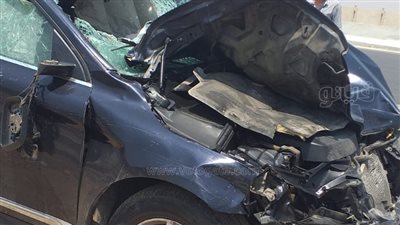 مصرع 4 عمال نظافة بحادث تصادم بطريق السويس | صور