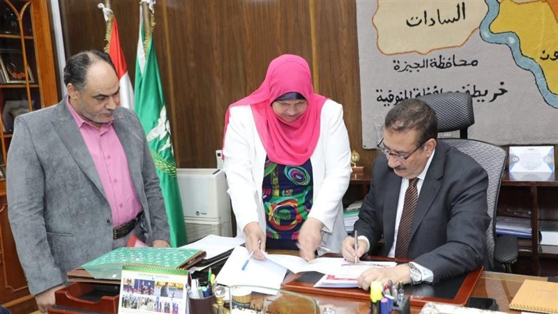 محافظ المنوفية يعتمد