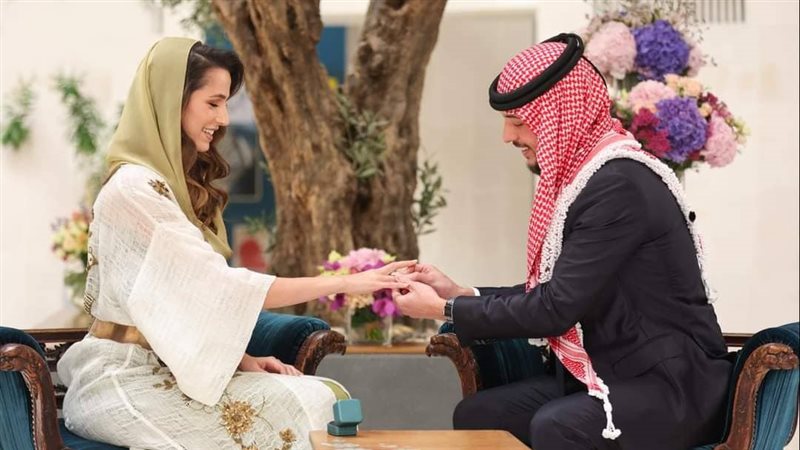 خطوبة ولي العهد الاردني
