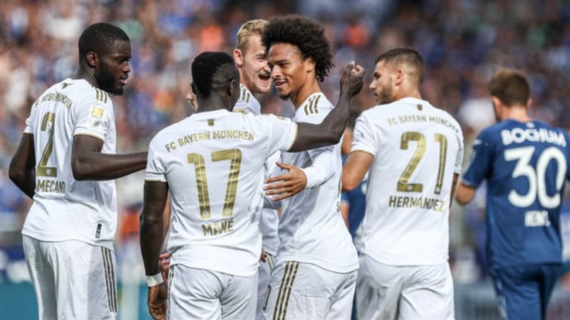 احتفال لاعب بايرن