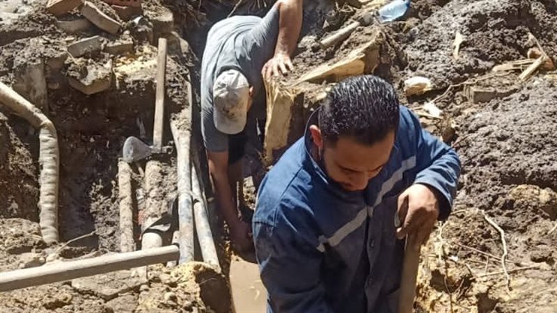 اصلاح ماسورة مياه