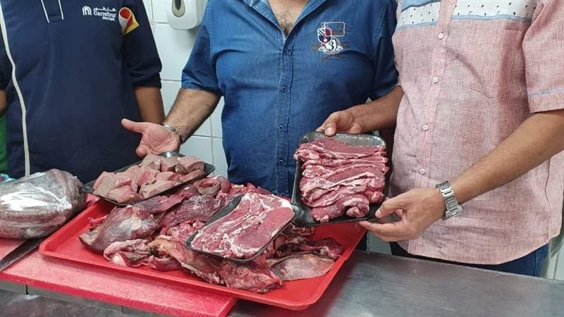 ضبط لحوم فاسدة بالجيزة