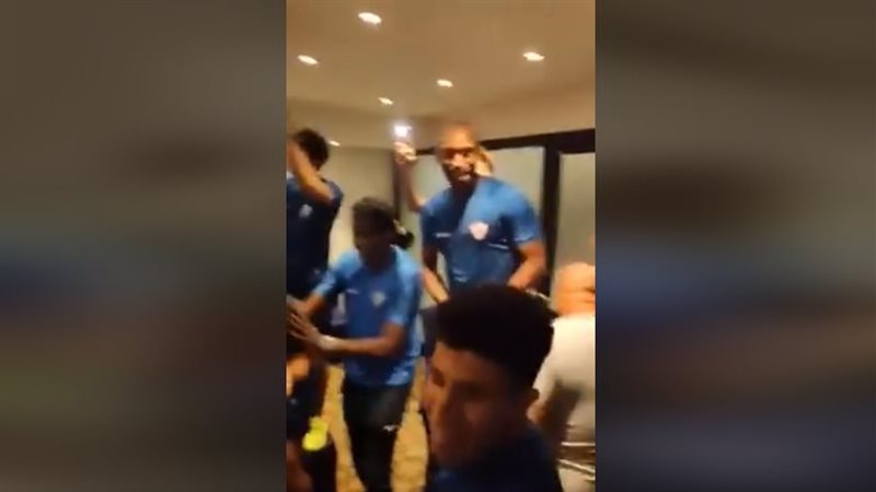احتفالات لاعبي الزمالك