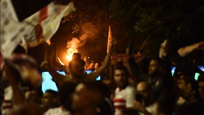 احتفالات جماهير الزمالك بإحراز الونش هدف التعادل في الاتحاد| فيديو وصور