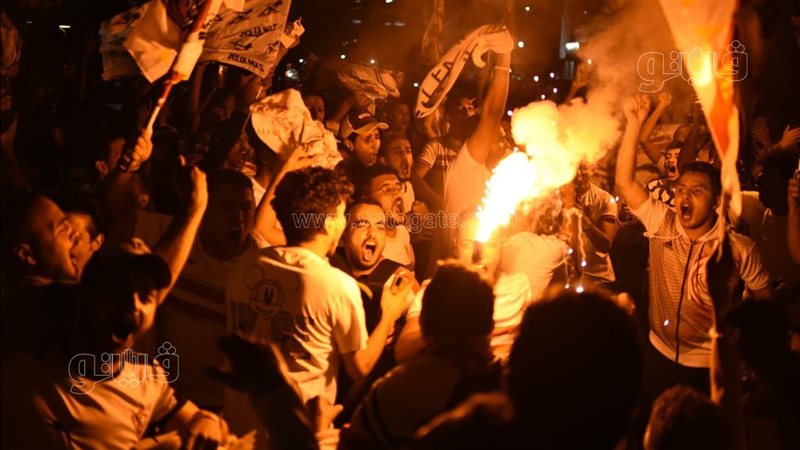 احتفالات جماهير الزمالك