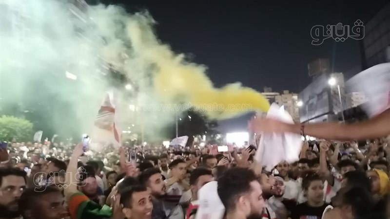 احتفالات جماهير الزمالك