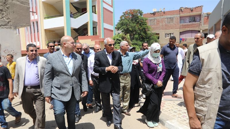 محافظ الجيزة بيتفقد