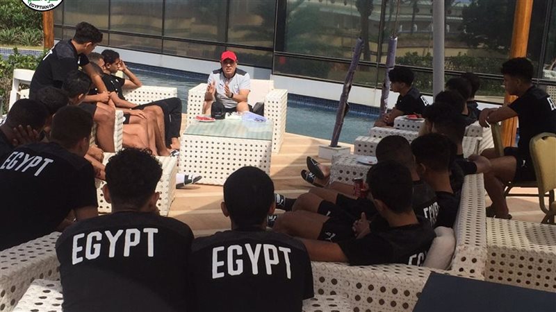 جلسة منتخب مصر للناشئين