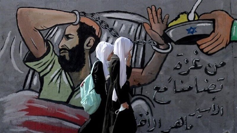 أسير فلسطيني.. تعبيرية