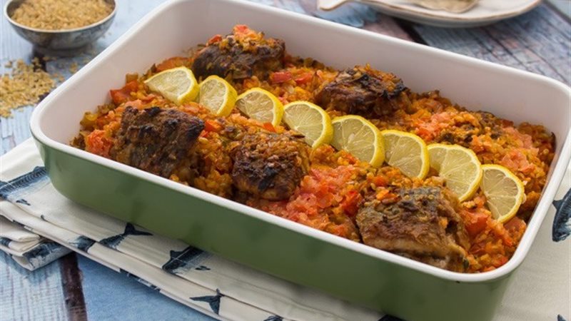 الفريك بالسمك