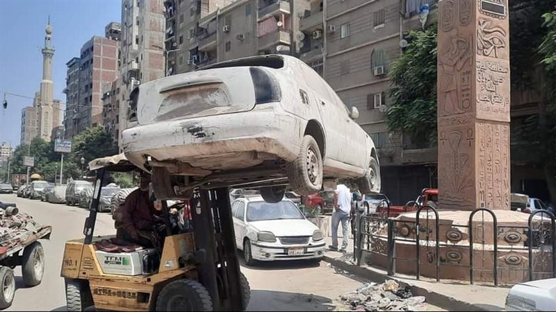 كلبشة سيارات مخالفة