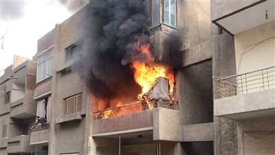 انتداب المعمل الجنائى لبيان سبب حريق منزل فى العمرانية