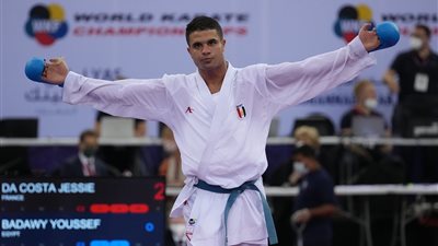 يوسف عماد يحصد ذهبية الدوري العالمي للكاراتيه بأذربيجان