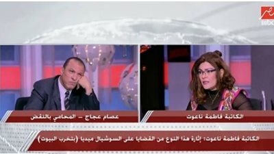 مشادة كلامية على الهواء بين عصام حجاج وفاطمة ناعوت بسبب أزمة أجر الرضاعة| فيديو