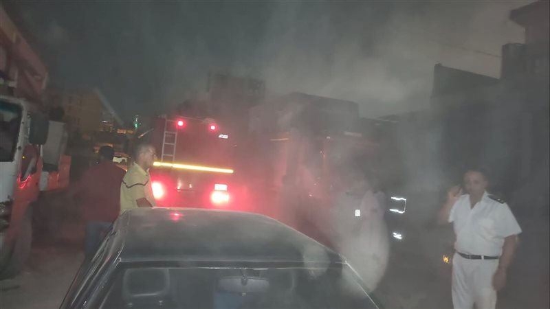 حريق مصنع بلاستيك