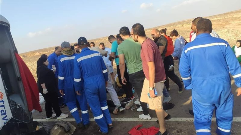 حادث انقلاب أتوبيس