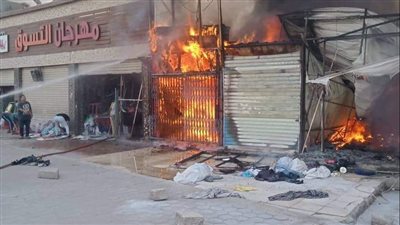 إخماد حريق نشب داخل مطعم شهير للكبدة الجملي في كرداسة