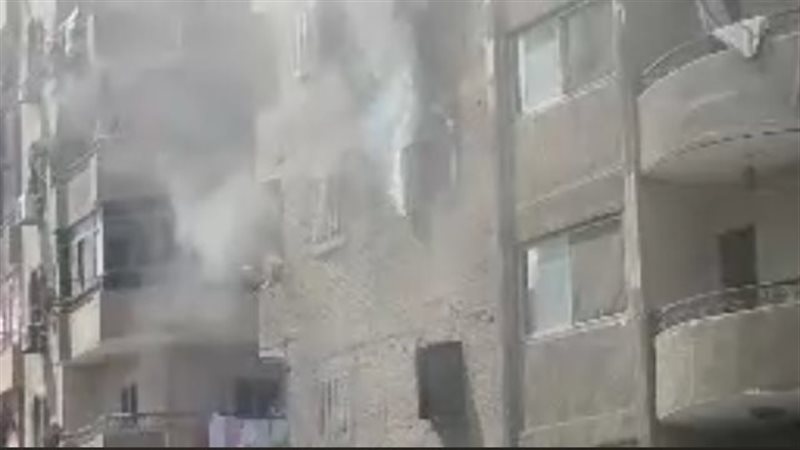 حريق شقة سكنية بالوراق