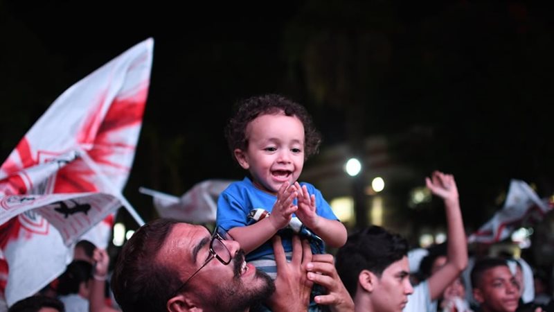 احتفالات جماهير الزمالك