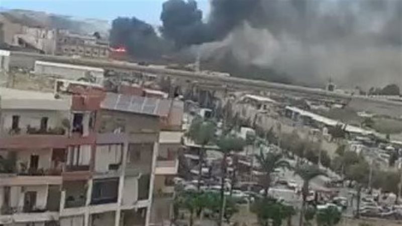 حريق ضخم في مطمر