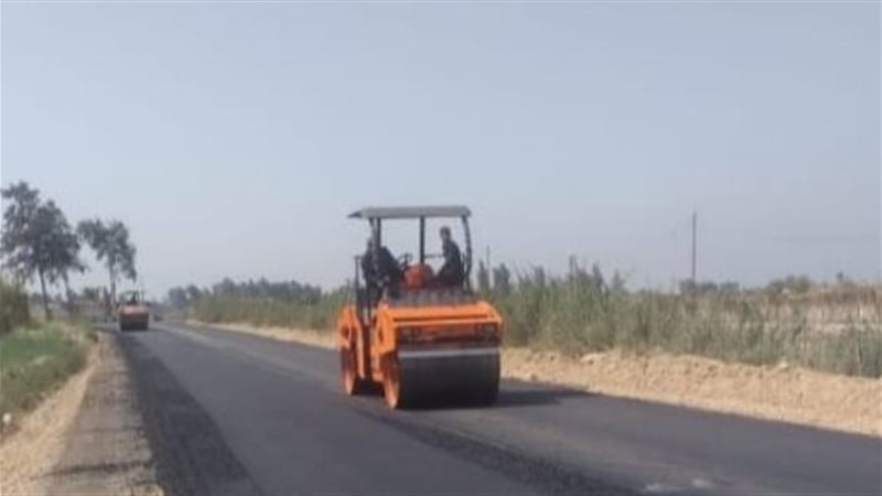 رصف طرق بالبحيرة