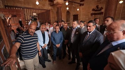 وزيرا السياحة والآثار والتنمية المحلية ومحافظ القاهرة يفتتحون زاوية حسن الرومي