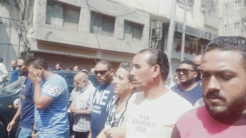 أحمد شيبه أثناء تشييع
