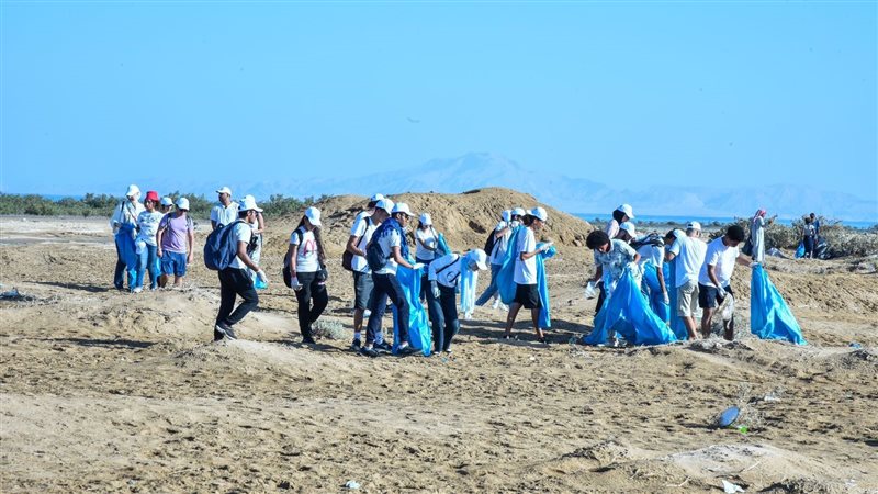 حملة نظافة محمية