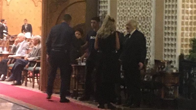 عزاء زوجة الفنان